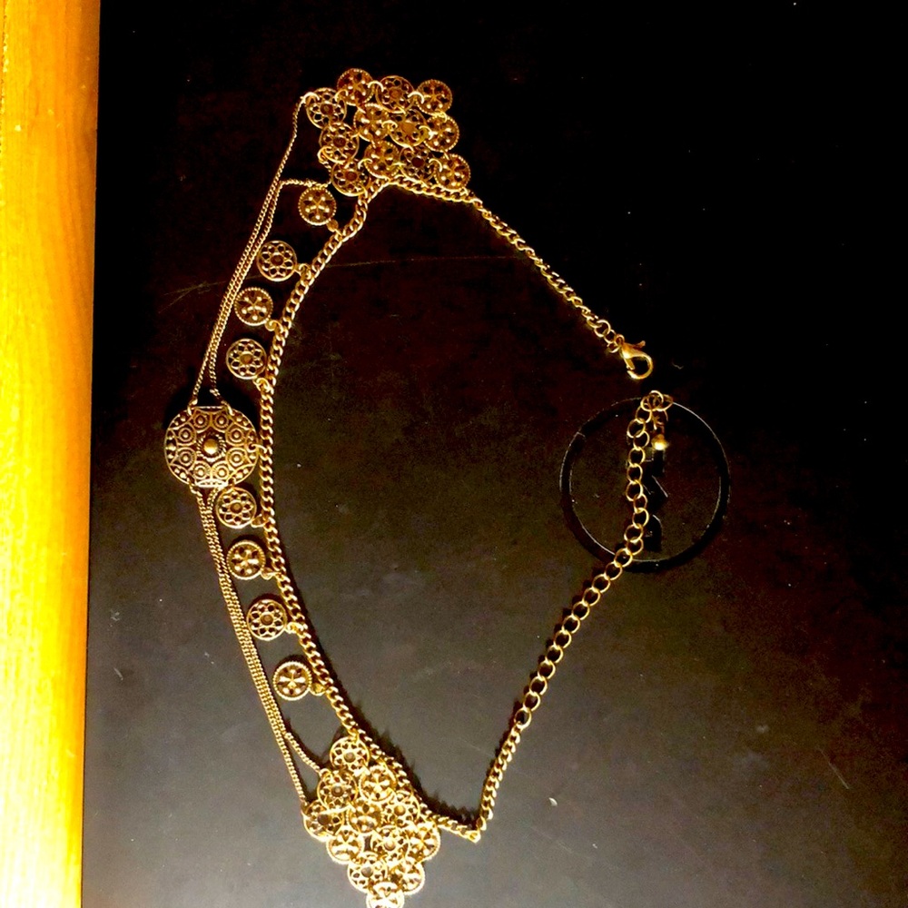 Boutique Bronze Aztec Choker